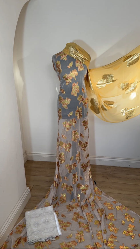 Hodan White & Rose Gold  Fransawi Dirac Set